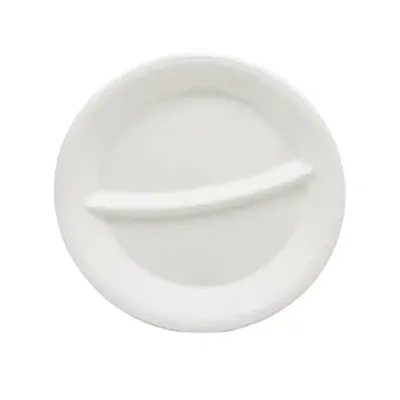 9" 2 Bölmeli Küspe Yuvarlak Tabak